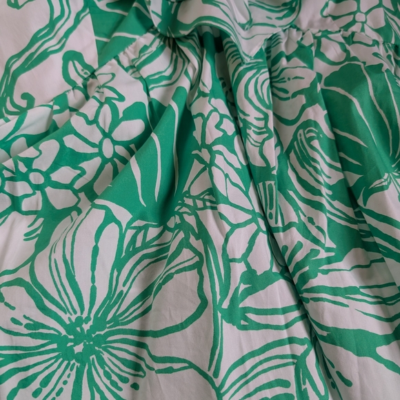 Lilly Pulitzer Green and White Floral Mini Dress - Picture 2 of 8
